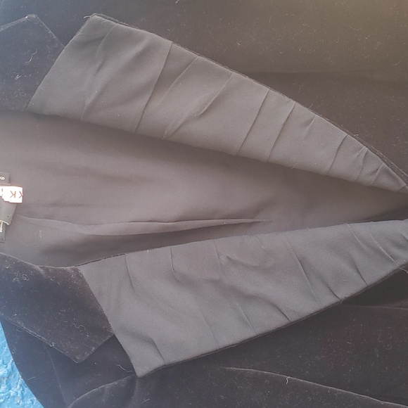 DKNY Donna Karan New York Black Velvet Silk Tuxedo Blazer Jacket. - Picture 10 of 12